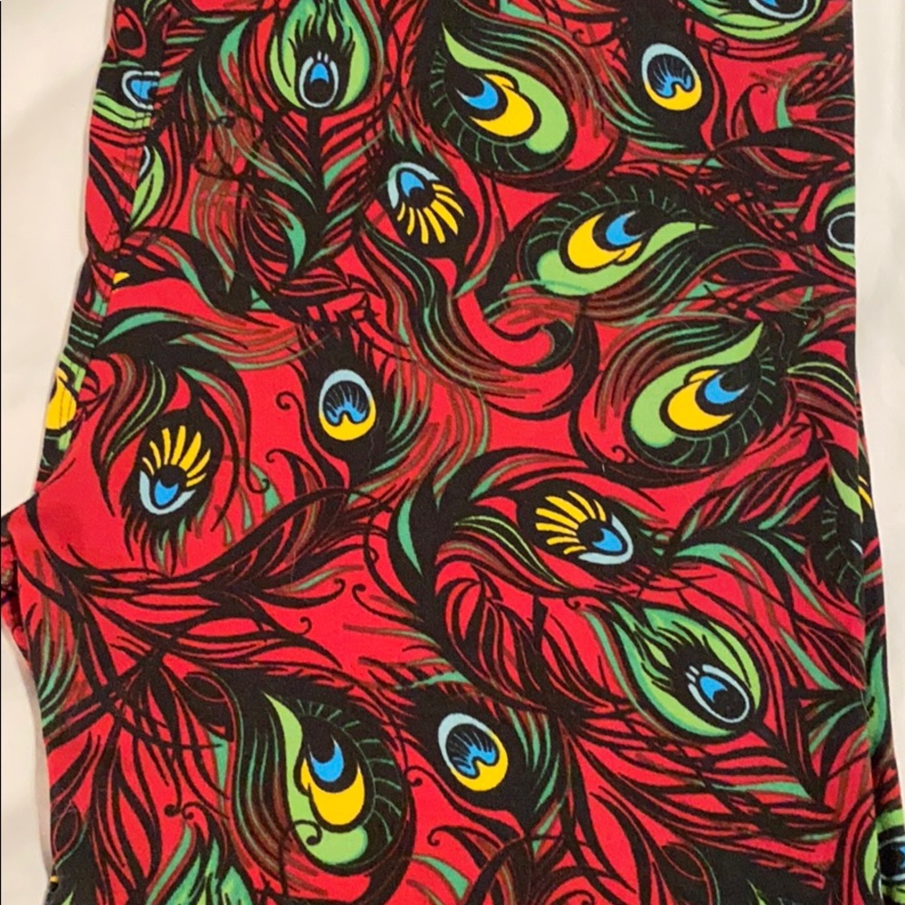 Lula Roe Patterned Leggings Size TC